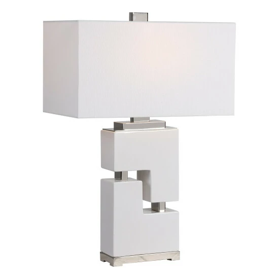 Cheapest ๐ Uttermost Tetris White Table Lamp ๐งจ - Image 2