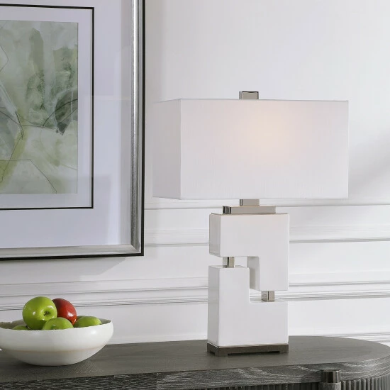 Cheapest ๐ Uttermost Tetris White Table Lamp ๐งจ - Image 6