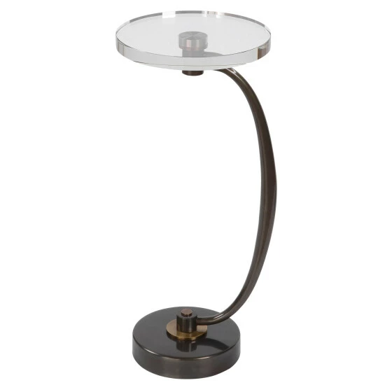 Coupon ๐ Uttermost Waveney Crystal Top Drink Table Polished Nickel ๐งจ - Image 7