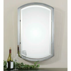 Wholesale 🎉 Uttermost Jacklyn Polished Chrome Plated Arched Metal Mirror - Clear - 23x37x2 ⌛