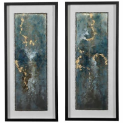 Flash Sale 🎁 Uttermost Glimmering Agate Abstract Prints (Set Of 2) 🌟