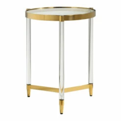 Cheapest 😉 Uttermost Kellen Gold Plated Accent Table ✔️