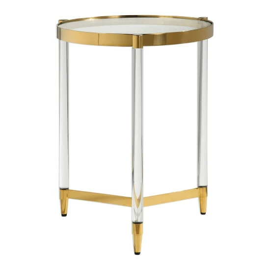 Cheapest 😉 Uttermost Kellen Gold Plated Accent Table ✔️