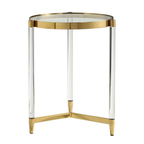 Cheapest 😉 Uttermost Kellen Gold Plated Accent Table ✔️ - Image 2