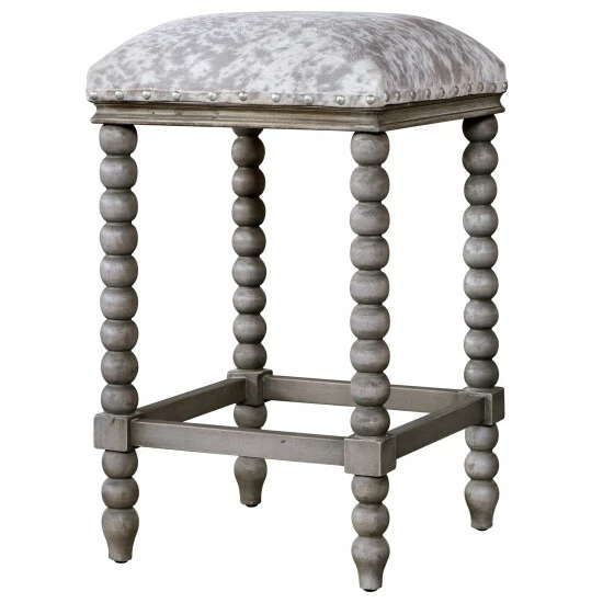 Cheap โจ Uttermost Estes Faux Cow Hide Counter Stool ๐ฅฐ