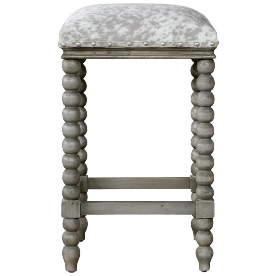 Cheap โจ Uttermost Estes Faux Cow Hide Counter Stool ๐ฅฐ - Image 2