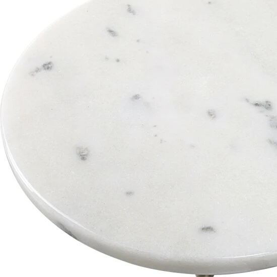 Flash Sale 💯 Uttermost Sentry White Marble Accent Table - 13" Dia X 22" 🔥 - Image 3