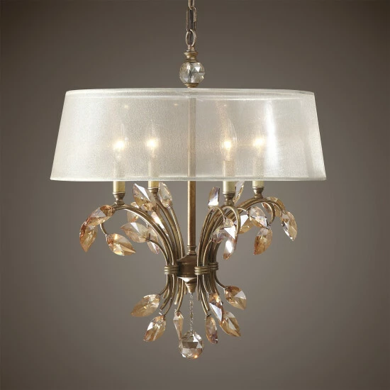Best deal ๐ Uttermost Alenya 4-light Burnished Gold Metal Chandelier ๐ฏ - Image 2