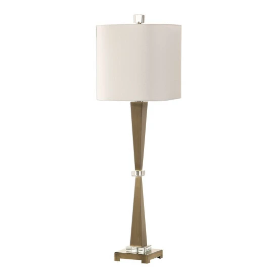 Best deal ✨ Uttermost Niccolai Antiqued Brushed Nickel 1-light Table Lamp 🎉
