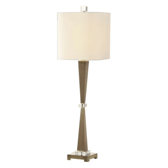 Best deal ✨ Uttermost Niccolai Antiqued Brushed Nickel 1-light Table Lamp 🎉 - Image 2