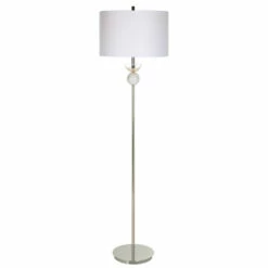 New 😍 Uttermost Exposition Nickel Floor Lamp - 17"W X 65"H X 17"D 🤩
