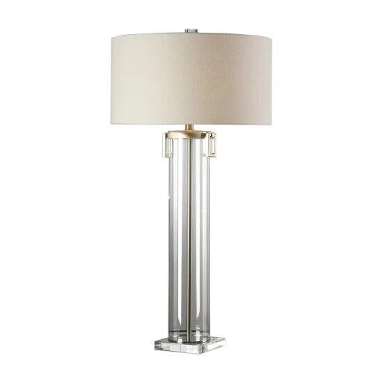 Wholesale 🔥 Uttermost Monette Brushed Nickel Tall Cylinder Table Lamp 🌟