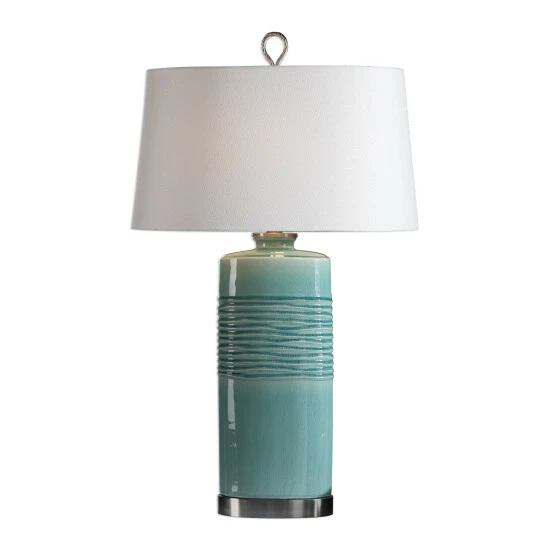 Deals ๐ฅ Uttermost Rila Distressed Teal 1-light Table Lamp ๐