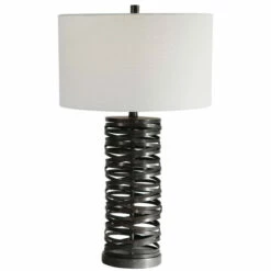 Best deal ๐ Uttermost Alita Rust Black Table Lamp ๐
