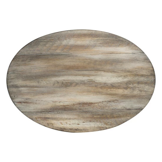 Best Pirce 👏 Uttermost Tauret Cantilever Textured Aged Steel Side Table ✨ - Image 4