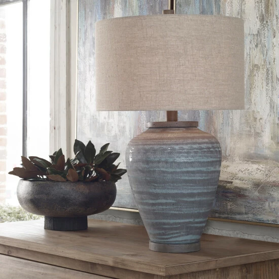 Coupon ๐ Uttermost Pelia Light Aqua Table Lamp โค๏ธ - Image 6