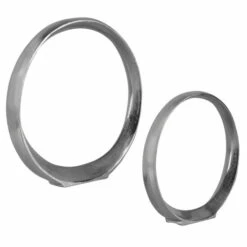 Hot Sale 🛒 Uttermost Orbits Nickel Ring Sculptures (Set Of 2) 🌟