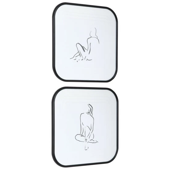 Buy ๐ฅฐ Uttermost Feminine Sketch Framed Prints (Set Of 2) ๐ - Image 2