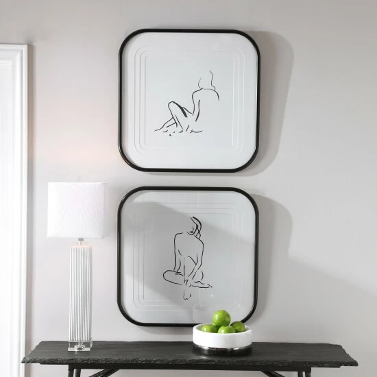 Buy ๐ฅฐ Uttermost Feminine Sketch Framed Prints (Set Of 2) ๐ - Image 6