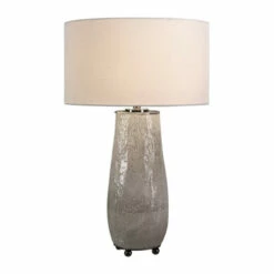 New 😍 Uttermost Balkana Aged Grey 1-light Table Lamp 🌟