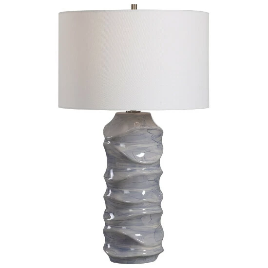 Deals โจ Uttermost Waves Blue And White Table Lamp ๐ - Image 2