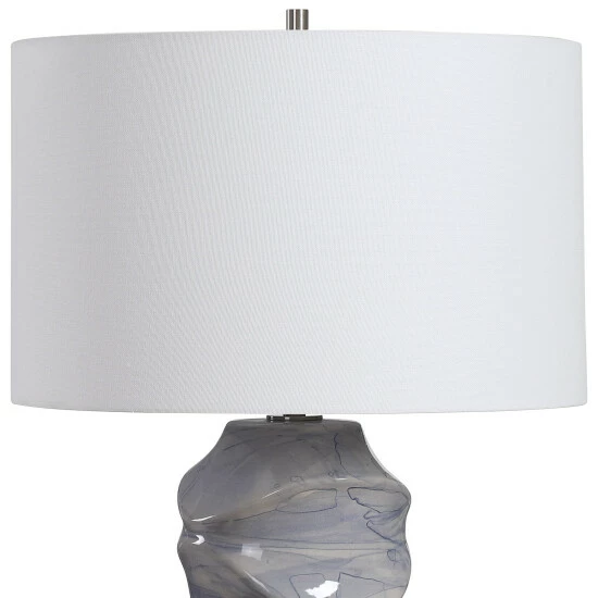 Deals โจ Uttermost Waves Blue And White Table Lamp ๐ - Image 4
