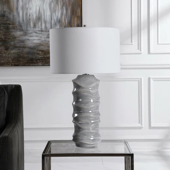Deals โจ Uttermost Waves Blue And White Table Lamp ๐ - Image 7