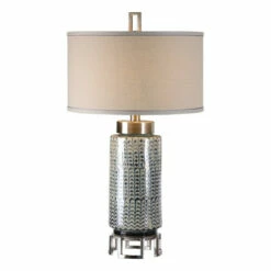 Outlet ❤️ Uttermost Vanora Light Beige 1-light Table Lamp 🔥