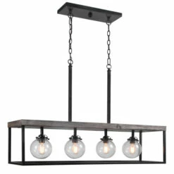 Promo ๐งจ Uttermost Pearsall 4-light Industrial Island Light ๐