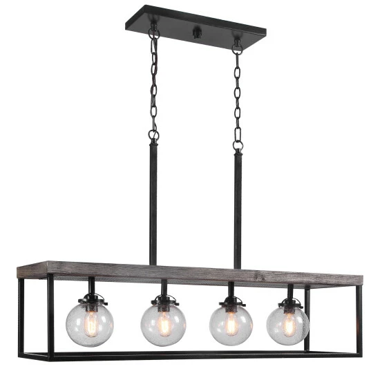 Promo ๐งจ Uttermost Pearsall 4-light Industrial Island Light ๐
