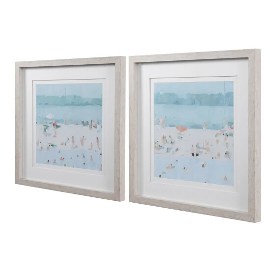 Brand new 👏 Uttermost Sea Glass Sandbar Framed Prints (Set Of 2) 🛒 - Image 2