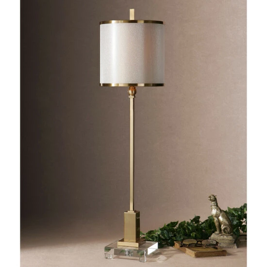 Buy ๐ Uttermost Villena Metal Fabric Crystal Floor Lamp ๐