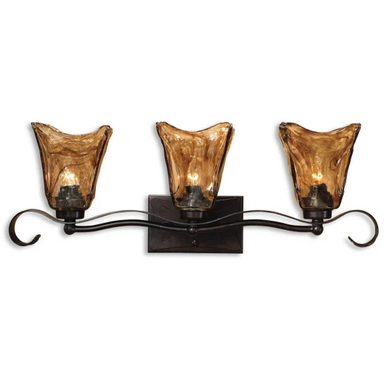 Flash Sale 🎉 Uttermost Vetraio 3-light Oil Rubbed Bronze Vanity Strip 👍