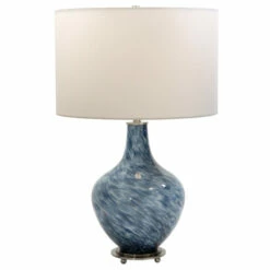 Discount 😀 Uttermost Cove Cobalt Blue Table Lamp - 25"H 🔔