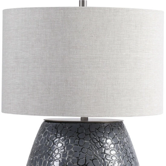 Coupon 😀 Uttermost Pebbles Metallic Grey Table Lamp 🥰 - Image 3