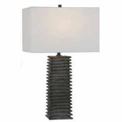 Cheapest 😉 Uttermost Sanderson Metallic Charcoal Table Lamp 😍
