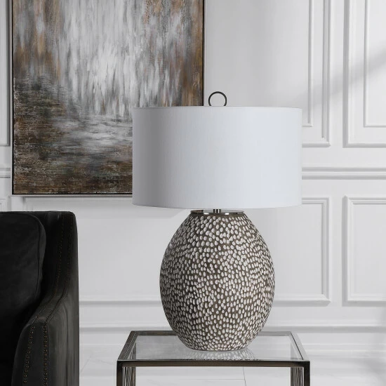 Cheapest โญ Uttermost Cyprien Grey White Table Lamp โญ - Image 7