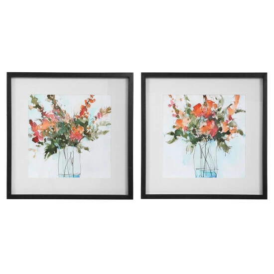 Promo 🎉 Uttermost Fresh Flowers Watercolor Prints (Set Of 2) ✨