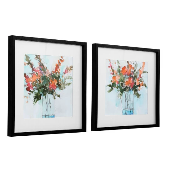 Promo 🎉 Uttermost Fresh Flowers Watercolor Prints (Set Of 2) ✨ - Image 2