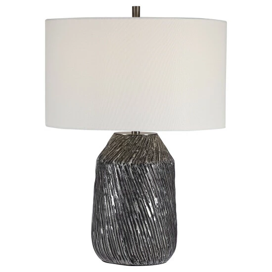 Hot Sale ๐ Uttermost Malaya Graphic Black Table Lamp โจ