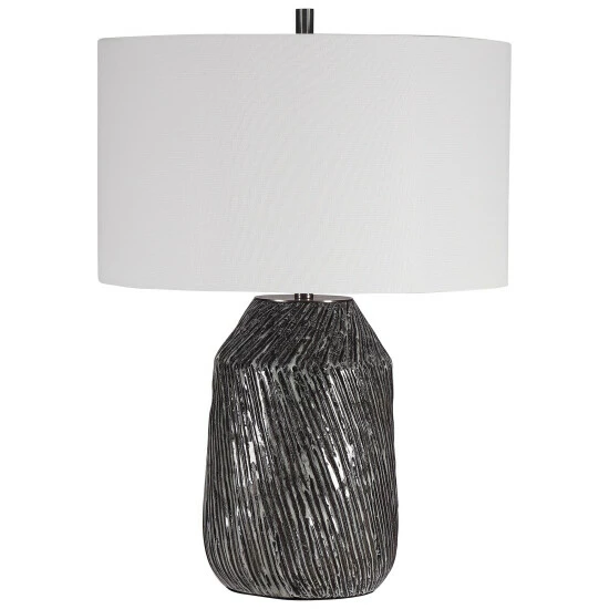 Hot Sale ๐ Uttermost Malaya Graphic Black Table Lamp โจ - Image 2
