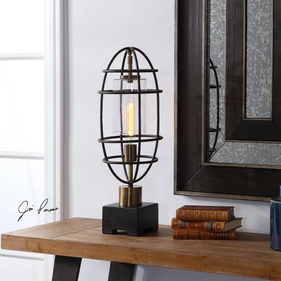 Deals โค๏ธ Uttermost Newton Black Industrial Accent Lamp ๐ - Image 6