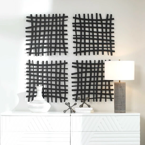Deals ๐คฉ Uttermost Gridlines Matte Black Iron Wall Decor - 24" H X 24" W ๐ - Image 4