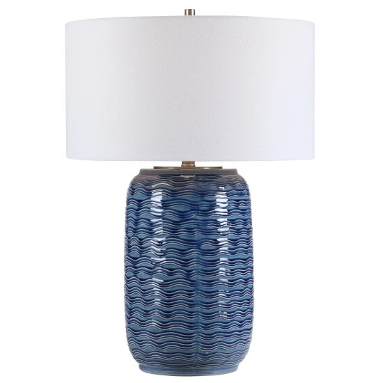 Coupon 🔔 Uttermost Sedna Blue Table Lamp 😍