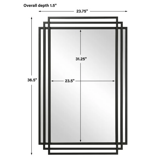 Best Sale โ Uttermost Amherst Black Iron Mirror ๐ - Image 7