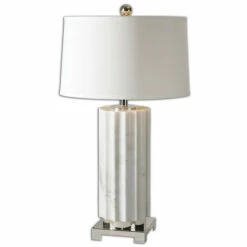 Buy ✨ Uttermost Castorano 1-light White Marble Table Lamp ⌛