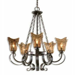 Cheap 😍 Uttermost Vetraio 5-Light Oil Rubbed Bronze Metal Chandelier 🌟