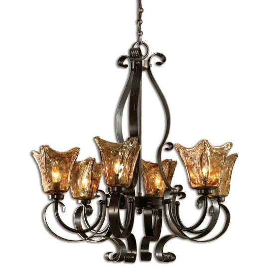 Top 10 🥰 Uttermost Vetraio 6-light Oil Rubbed Bronze Chandelier ❤️