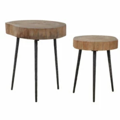 New 👏 Uttermost Samba Wood Nesting Tables (Set Of 2) 🛒