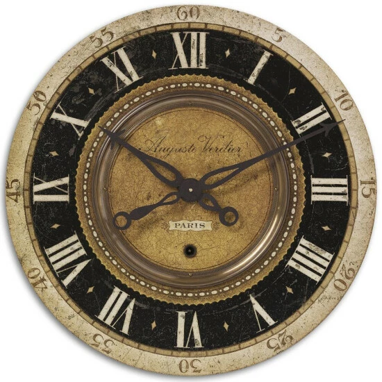 Cheapest 👍 Uttermost Auguste Verdier 27-inch Antiqued Brass Wall Clock 🎉